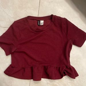 Cute Red Crop Top (Size small)